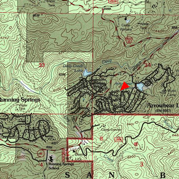 Topographic Map for 0327-131-44