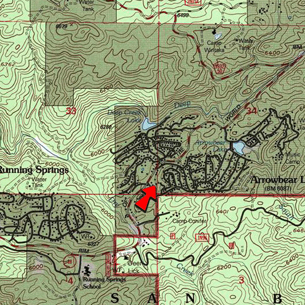 Topographic Map for 0327-254-08