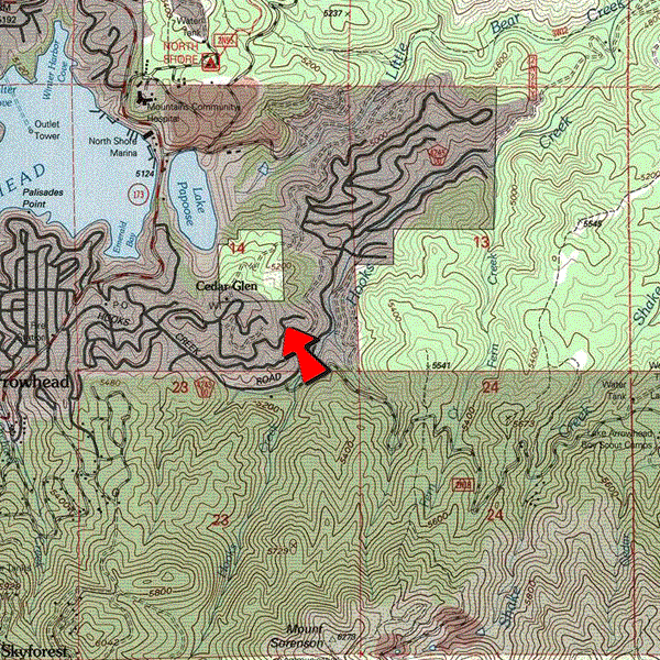 Topographic Map for 0331-155-08
