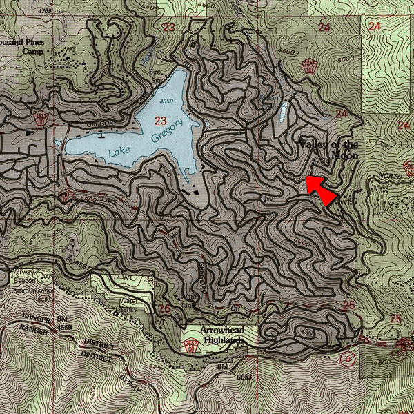 Topographic Map for 0339-164-22