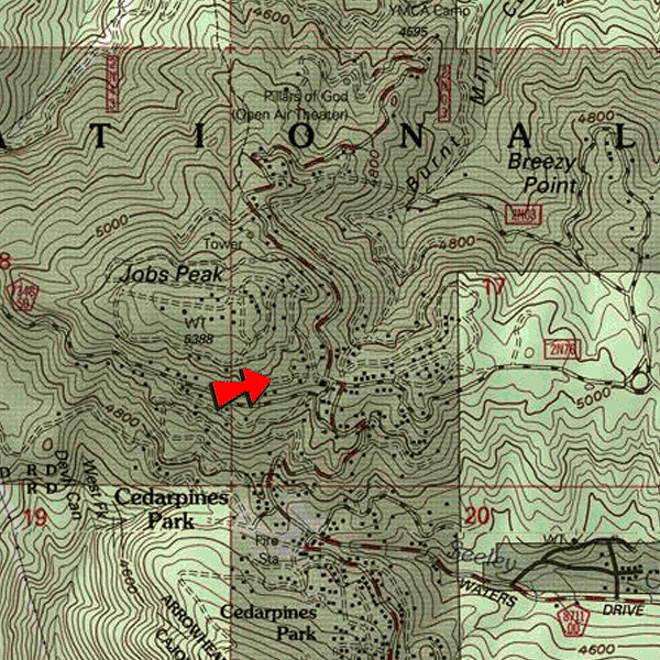 Topographic Map for 0342-151-06