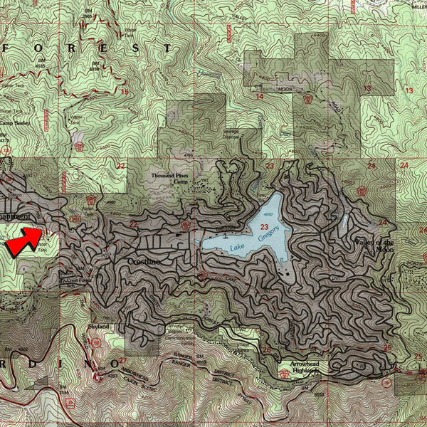 Topographic Map for 0343-223-01