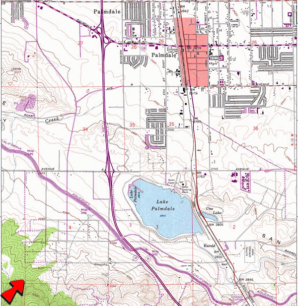 Topographic Map for 3054-016-007